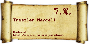 Treszler Marcell névjegykártya