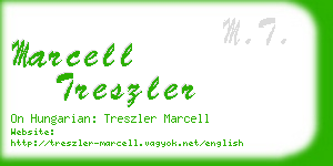 marcell treszler business card